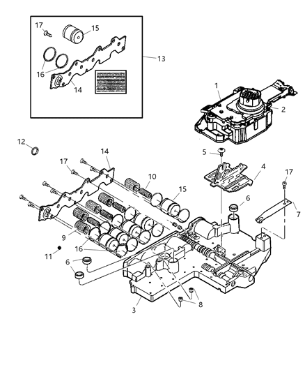 2006 Dodge Durango Valve Body Diagram 3