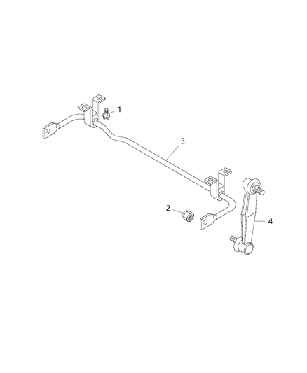 2019 Jeep Renegade Link-STABILIZER Bar Diagram for 68348850AA