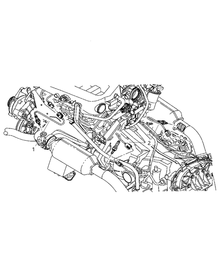 2004 Chrysler Pacifica Bracket-Oxygen Sensor Diagram for 4727376AA