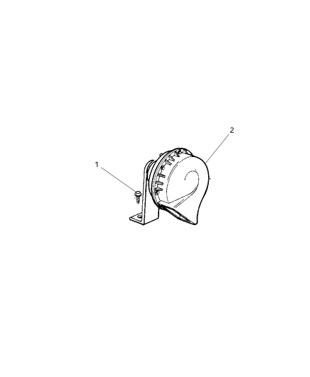 1999 Jeep Cherokee Horn Diagram for 56009573