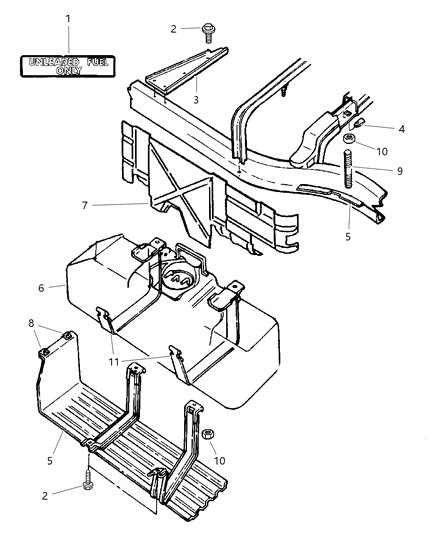 1999 Dodge Dakota Fuel Tank Diagram