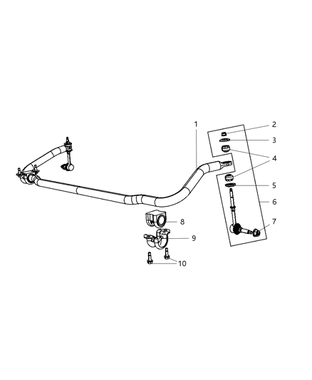 2011 Ram 3500 Cab Chassis Front Stabilizer Bar Diagram