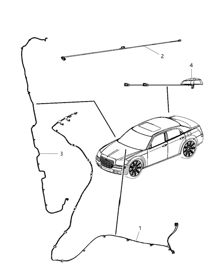 2009 Chrysler Sebring Wiring-Satellite Radio Diagram for 5064620AB