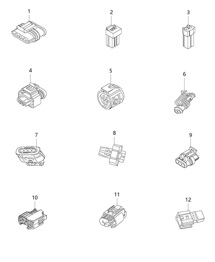 2019 Jeep Renegade Connector-Electrical Diagram for 68369952AA