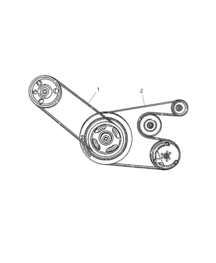 2004 Dodge Grand Caravan Drive Belts Diagram 2