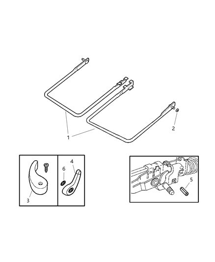 2011 Ram Dakota Handles And Attaching Parts Diagram