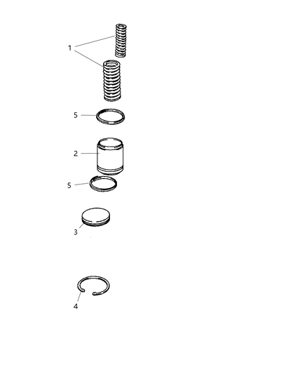 2007 Jeep Liberty Accumulator Piston & Spring Diagram