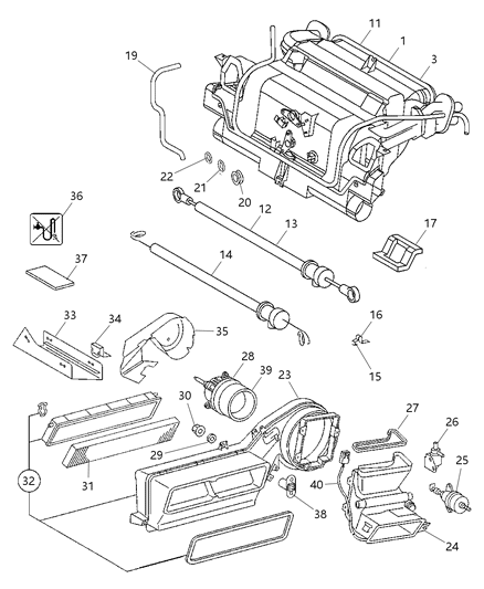 2002 Dodge Sprinter 2500 Label Diagram for 5121077AB