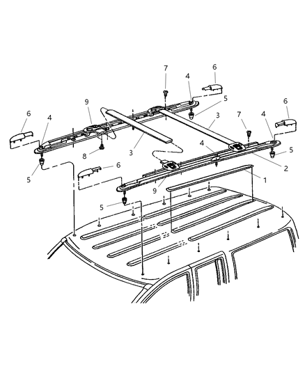 1997 Jeep Grand Cherokee Roof Rack Diagram 2