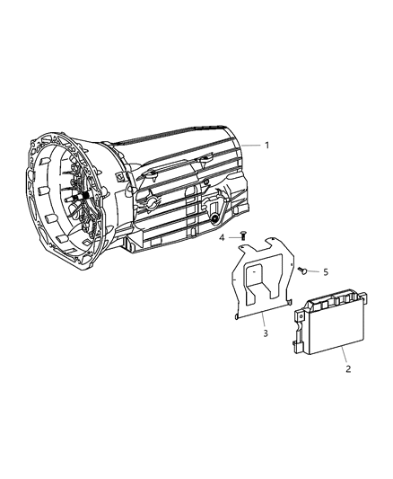 2008 Dodge Sprinter 2500 Module-Transmission Control Diagram for 68035952AA