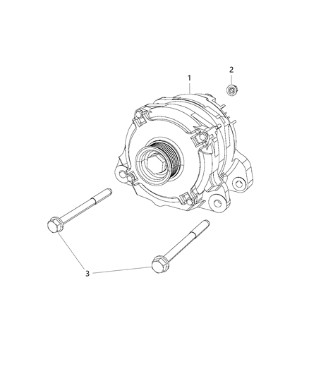 2019 Ram 1500 Generator-Engine Diagram for 68422277AA