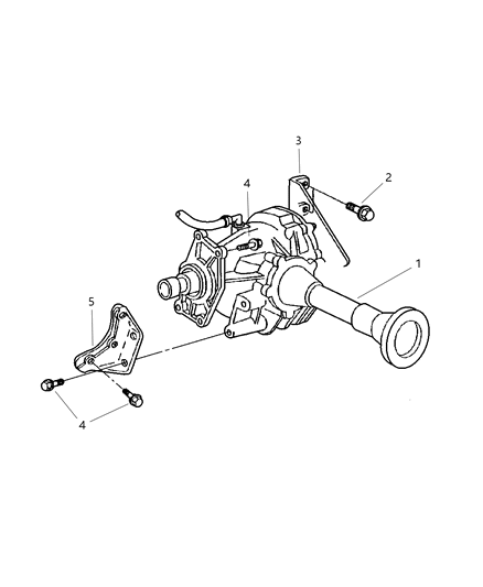 2001 Chrysler Town & Country Power Transfer Unit Assembly Diagram