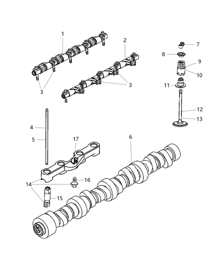 2006 Chrysler 300 Camshaft & Valves Diagram 4