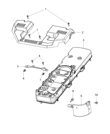 2019 Ram 3500 Stud-HEXAGON FLANGE Head Diagram for 6510981AA