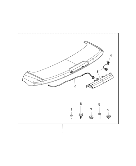 2018 Jeep Compass Spoiler Diagram