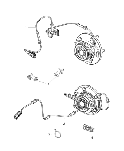 2014 Jeep Cherokee Clip-Wiring Diagram for 68199243AA