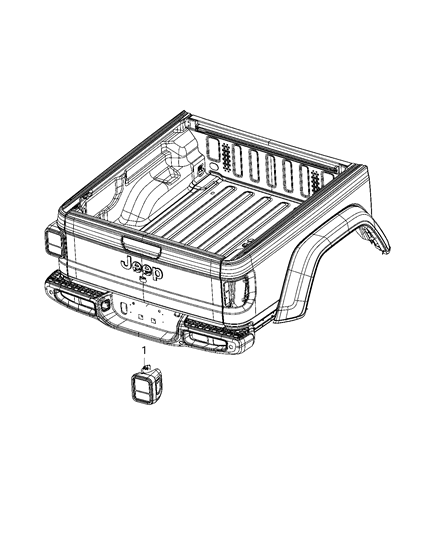 2020 Jeep Gladiator Lamps - Rear Diagram 2