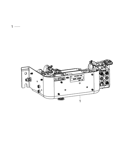 2017 Ram 2500 Compressor Assembly - Air Suspension Diagram