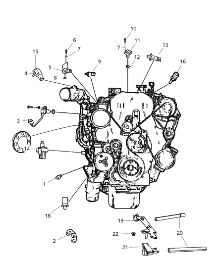 2009 Dodge Nitro Sensors - Diesel Engine Diagram