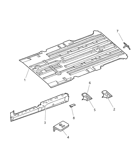 2001 Dodge Grand Caravan Floor Pan Diagram