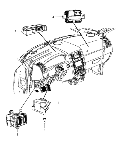 2011 Chrysler 300 Modules Instrument Panel Diagram