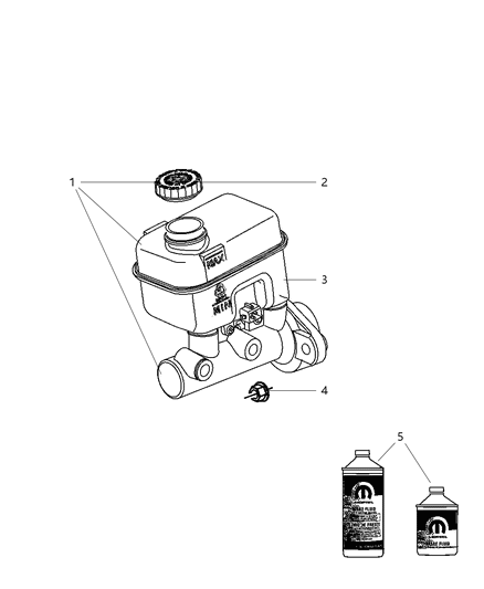 2009 Dodge Dakota Brake Master Cylinder Diagram