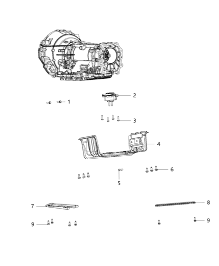 2021 Jeep Grand Cherokee Mounting Support Diagram 1