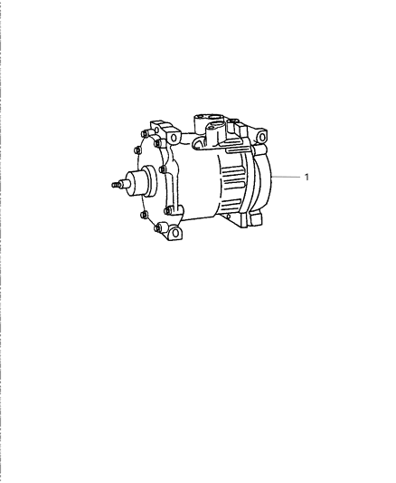 1999 Dodge Ram 3500 Quad & Club Cab Compressor Diagram 1