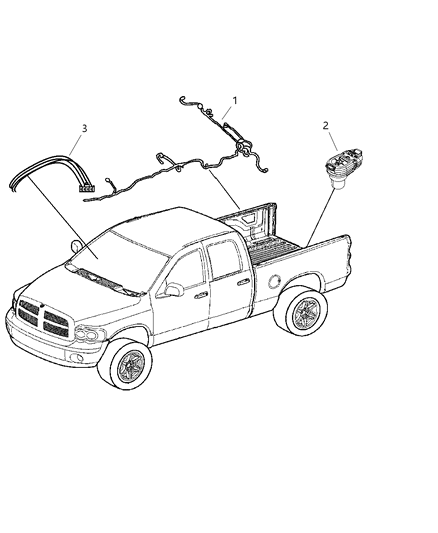 2009 Dodge Ram 1500 Wiring-Chassis Diagram for 68043910AB