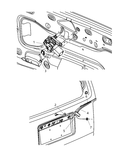 2011 Dodge Nitro Rear Wiper System Diagram