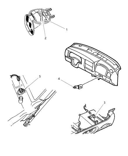 2000 Dodge Dakota Lamp - Dome - Courtesy - Reading Diagram