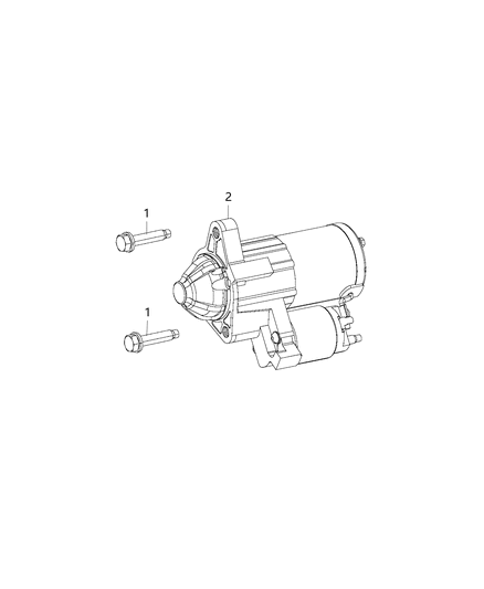 2017 Dodge Challenger Starter & Related Parts Diagram 5