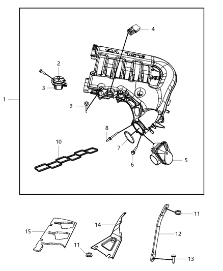 2010 Dodge Challenger Intake Manifold Diagram 1