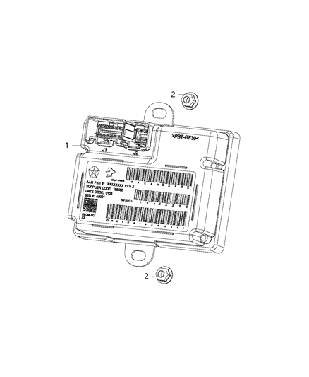 2019 Jeep Cherokee Module, Transfer Case Control Diagram