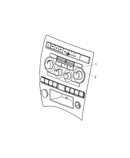 2006 Jeep Grand Cherokee Control, Heater And Air Conditioner Diagram