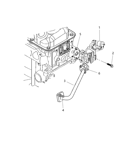 1997 Dodge Avenger EGR System Diagram 1