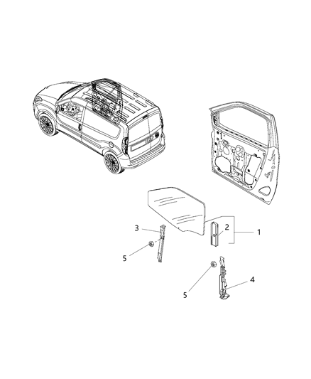 2017 Ram ProMaster City Side Front Doors Diagram