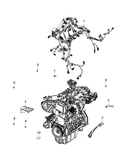 2020 Jeep Cherokee Bracket-Power Distribution Center Diagram for 68186680AA