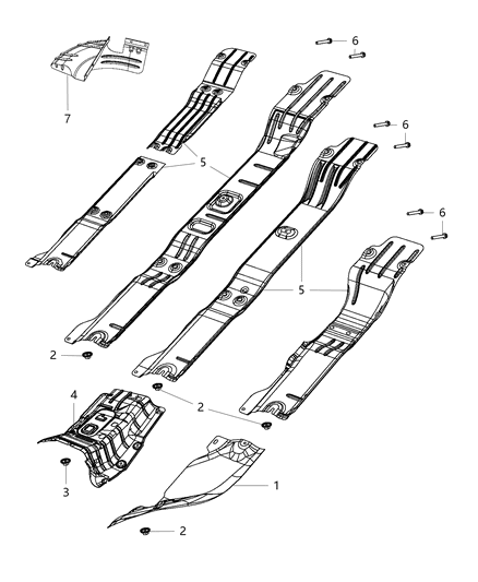 2012 Ram 2500 Exhaust Heat Shield Diagram