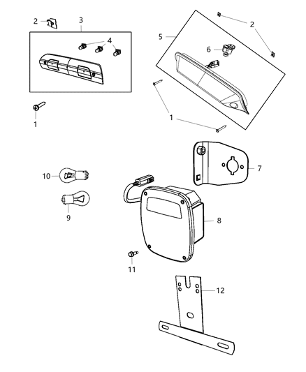 2018 Ram 3500 Pickup Lamps - Rear Diagram 3