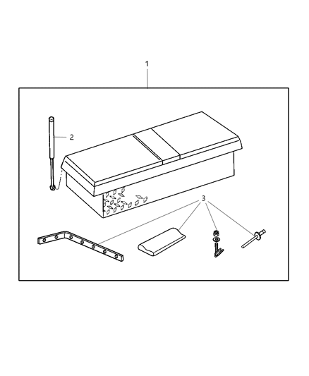 2009 Dodge Dakota Tool Box Diagram