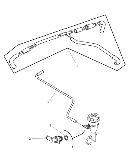 2006 Jeep Grand Cherokee Crankcase Ventilation Diagram 1