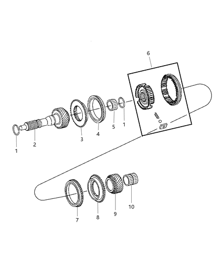 2005 Jeep Liberty Input Shaft Diagram