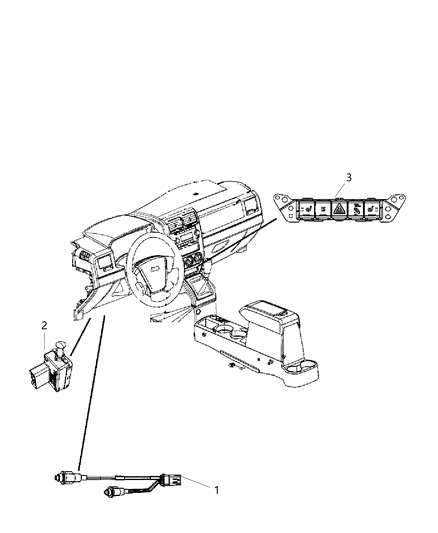 2017 Jeep Patriot Switches - Instrument Panel Diagram