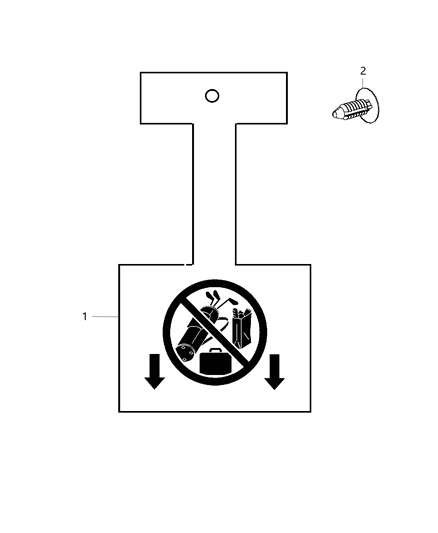 2014 Chrysler 200 Cargo Caution Convertible Top Diagram