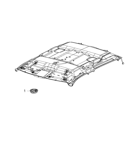 2019 Ram 1500 Classic Lamps, Interior,Overhead Diagram 2