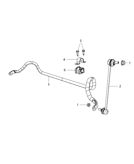 2011 Dodge Caliber Front Stabilizer Bar Diagram