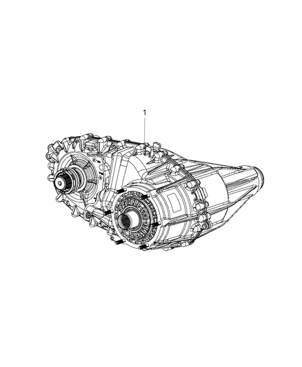 2019 Ram 4500 Transfer Case Assembly Diagram 1