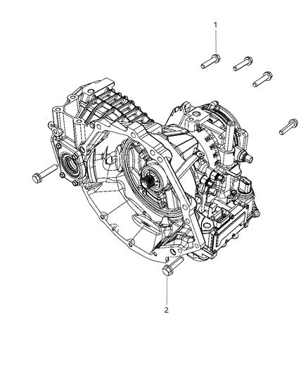 2019 Dodge Journey Mounting Hardware Diagram 1