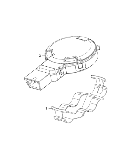 2019 Dodge Charger Sensor, Rain Diagram